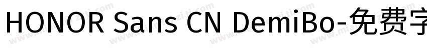 HONOR Sans CN DemiBo字体转换